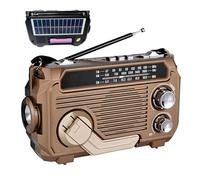 Radio Manivela Solar Emergencia, Radio Solar Portátil, Ra-DIO Inalámbrica Am/FM/SW, Generador De Manivela Linterna LED, Dispositivo De Supervivencia De Ra-DIO (Color Aleatorio)