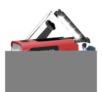 Radio meteorológica con manivela - Radio AM/FM/NOAA, radio de alarma SOS de carga de 3 vías, batería externa para viajes, camping, senderismo, mochileros, viajes