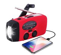 Radio meteorológica, Emergencia, autopropulsada, Am/FM NOAA, portátil, para Camping, con Linterna LED, 2000 mAh, Carga portátil para el Paquete Supervivencia del teléfono