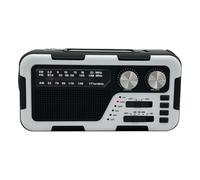 Radio Meteorológico Solar | Radio De Manivela Solar para Exteriores | Equipo Inalámbrico De Alta Recepción para Hogar Adultos Jóvenes Y Actividades Al Aire Libre