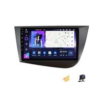 Radio MP5 con Android 13 y navegación GPS para Seat Leon 2005-2012 Pantalla táctil de 9 Pulgadas estéreo Compatible con 4G FM DSP Carplay Android Auto y Controles en el Volante NF4