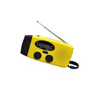 Radio Multifunción De Exigencia con Carga Energía Solar Manivela 2000 MAh Alerta Meteorológica Linterna LED para Acampar Radio Meteorológica Emergencia