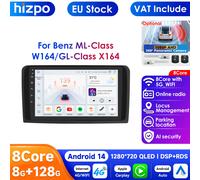 8G + 128G 4G-LTE Carplay AI 2Din Android Radio de coche GPS para Mercedes Benz X164 GL clase ML W164 P2 Carplay