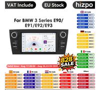 Hizpo AI Audio de navegación por voz para BMW Serie 3 E90 E91 E92 E93 Radio de coche 2 Din Android Auto Multimedia GPS Carplay 2din sin DVD S8-8G 128G-8cores-4G