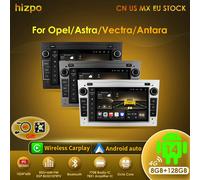 Radio Multimedia para Auto Hizpo con Android 14 para Opel Astra H J 2004, Vectra, Vauxhall Antara, Zafira, Corsa C D, Vivaro, Meriva, Reproductor 2DIN S8-8G 128G-8core-4GS