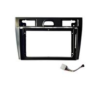 Radio Panel Conjunto para Ford para Fiesta MK5 2002 2003-2007 2008 Accesorios De Coche Marco 9 Pulgadas Fascia Y Cables Kit Panel Ajuste Tablero Radio