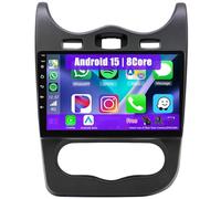Radio Pantalla 2 DIN Android para Renault Sandero 2013-2014 con Carplay Android Auto Pantalla táctil HD de 9 Pulgadas estéreo para automóvilGPS WiFi Bluetooth (8 núcleos 2+32 GB)