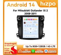 Radio para Auto Android Hizpo de 9.7 Pulgadas para Mitsubishi Outlander Xl 2 2008-2013, Pantalla Estilo Tesla, Auto CarPlay, GPS, Navegador, Snapdragon 6115 S8 B