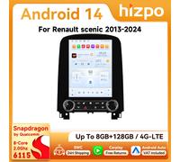 Radio para Auto Hizpo de 9.7 Pulgadas con CarPlay y Android para Renault Scenic 2013-2024, Pantalla Estilo Tesla, RDS, DSP, GPS, 4G, BT, 360 ° CAM Snapdragon 6115 S4 (8Core 4G 32G)