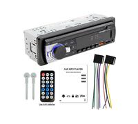 Radio para Coche 1 DIN, Reproductor Estéreo, Digital, Reproductor MP3, Radio FM, Audio Estéreo, Música, con Entrada Auxiliar en el Tablero.