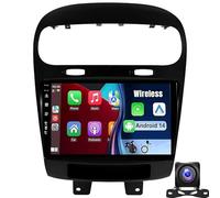Radio para Coche Android 14 de 9 Pulgadas con Pantalla táctil, Reproductor de DVD, navegación GPS Bluetooth para Fiat Freemont y Dodge Journey 2012-2020, CarPlay y Android Auto, Compatible c