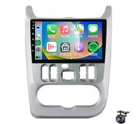 Radio para Coche Android 15 para Renault Logan/Sandero (2009-2015) y Lada Largus (2012-2020), Pantalla táctil de 9", CarPlay inalámbrico, Android Auto, Bluetooth, Wi-Fi, FM, Controles al Vol