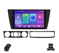 Radio para Coche Android Pantalla Táctil para BMW 3-Series E90 E91 E92 E93 2005-2013 Radio para Coche 9-Inch CarPlay/Android Auto/GPS/Bluetooth/WiFi/FM/ADAS DVR/Cámara Visión Trasera(X1)