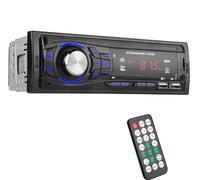 Radio para Coche Bluetooth 5.0 Autoradio, FM 60Wx4 Llamadas Manos Libres Mando a Distancia Radio stéreo Reproductor de MP3 USB, TF Soporte iOS y teléfono Android (NO CD)