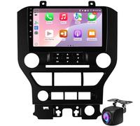 Radio Para Coche Con Android 15 Para Ford Mustang 2015-2021 Con Wi-Fi 5G DSP CarPlay Y Android Auto Inalámbricos Pantalla Táctil De 9 Pulgadas 1280x720 Bluetooth 5.0 FM/RDS MirrorL(Color:8 Core 4+32G)