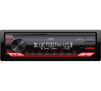 Radio para Coche con Bluetooth - Autoradio con USB, AUX, 4 x 50W de Potencia, Manos Libres y Teclas Retroiluminadas | Reproductor de Musica JVC KD-X282BT