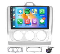 Radio Para Coche F-ord Focus Exi MT 2 3 Mk2/Mk3 2004-2011 Con Carplay Android Auto Navegación GPS Pantalla Táctil De 9'' Estéreo Bluetooth Wifi FM Enlace De Espejo SWC Cámara AHD Mi(Size:M100,Color:a)