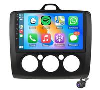 Radio Para Coche F-ord Focus Exi MT 2 3 Mk2/Mk3 2004-2011 Con Carplay Android Auto Navegación GPS Pantalla Táctil De 9'' Estéreo Bluetooth Wifi FM Enlace De Espejo SWC Cámara AHD Mi(Size:M500,Color:b)