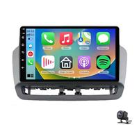 Radio para Coche para Seat Ibiza 2012-2015 CarPlay inalámbrico y Android Auto Pantalla táctil de 9″ Receptor estéreo BT WiFi GPS FM/RDS Hi-FI SWC AHD cámara Trasera y micrófono(Color:4 Core 1+32G)