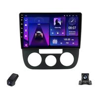 Radio para Coche para Volkswagen Jetta 5 2005-2010 2K Pantalla Táctil de Doble DIN 9-Inch Reproductor Multimedia para Coche/CarPlay/AndroidAuto/Bluetooth/GPS/FM/AM/RDS/DSP/WIFI/4GLTE(A,C20Pro)