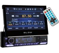 Radio para coche SlideX 1DIN 4x 50W RDS/MP3/USB/Micro SD/BLUETOOTH con pantalla HD de 7 1080p y control remoto - BLOW
