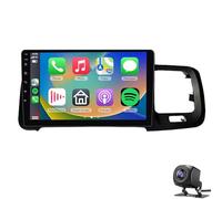 Radio para coche Vol-vo S60 V60 2011-2020, Android 14 estéreo con pantalla táctil de 9" Carplay inalámbrico/Android Auto 1080P BT WiFi audio DSP de 32 bandas SWC cámara de respaldo(Color:4 CORE 2+64G)