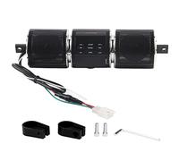 Radio para Moto, Altavoces Estéreo Universales Impermeables para Moto Altavoz 3.0 EDR TF Reproductor de Música USB (Negro) TF Música USB (Negro)
