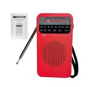 Radio pequeña portátil de Bolsillo con Transistor de batería, Radio Am FM Funciona a Pilas 2AA(No Incluido), radios portátil pequeña para Anciano Interiores Exteriores
