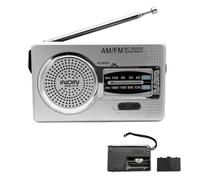 Radio Pilas Emergencia | Radio Portatil Pequeña FM Am | Retro R-Adios a Pilas | Transistores R-Adios Pequeños con Señal Ultra Ancha y Altavoz Grande | Antena Telescópica Ra-DIO para Cortes Energía