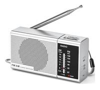 Radio Portátil Am/FM con Chip DSP Anti-Interferencias | Antena Telescópica, Jack 3.5mm, 130g Ligera - Ideal para Senderismo, Acampada, Emergencias y Regalo para Ancianos