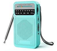 Radio portátil Am FM, con la Mejor recepción, Radio Transistor Goodes con Altavoz, Funciona con Pilas 2AA, Conector para Auriculares para Interiores, Exteriores y Uso de Emergencia, Color Verde