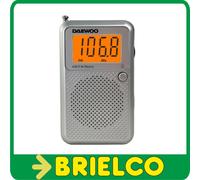 RADIO PORTATIL AM/FM DIGITAL DAEWOO BOLSILLO DW1115 COLOR PLATA BD5495