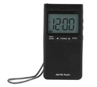 Radio portátil AM/FM, funciona con pilas, transistor con luz de sintonización, perfecta para uso en interiores y exteriores, de buena calidad y