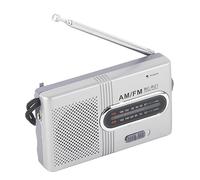 Radio Portátil Am/FM, Mini Radio Estéreo con Altavoz Integrado, Antena telescópica, Conector para Auriculares, fácil de Llevar recepción