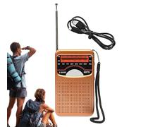Radio Portátil AM/FM - Pequeña Radio de Camping Compacta | Equipo de Audio para Senderismo y Viaje con Receptor Inalámbrico para Toda la Familia