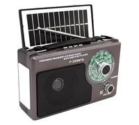 Radio Portátil AM FM,Radio a Baterías | Receptor Triple Banda OC con Iluminación y Panel Solar para Exterior, Supervivencia y Astillero