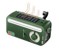 Radio portátil Am FM,Radio Am/FM Impermeable para emergencias | Lámpara de Lectura Solar Recargable, Alarma SOS, antorcha LED para Hombres, Mujeres y