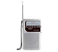 Radio Portátil Am/FM, Radios de Doble Banda ICF-962 con Antena y Cordón, Pequeña Radio Stereo Vintage con Altavoz Potente, Emergencias Interior/Exterior