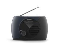 Radio portátil analógica fm con antena telescópica rt350 gris