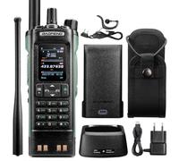 Radio portátil BAOFENG DM-32UV de 10 W, DMR, UHF/VHF/Am/FM con GPS y APRS Digital, Ranura Doble Tier II, Pantalla a Color de 2", 4000 Canales, 50 000 contactos, Estuche, Color Verde