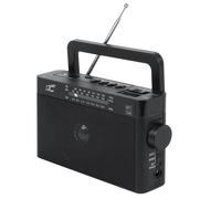 Radio portátil BT AUX microSD USB LTC Retro Sona Blanco Negro diseño clásico
