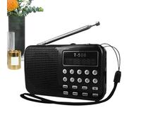 Radio portátil | Compacto con sintonizador digital AM FM | Altavoz Reproductor MP3 para ordenador escritorio viaje estudio entretenimiento