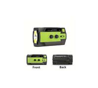 Radio portátil con energía solar, batería recargable de 4000 mAh y cargador USB para acampar, hacer senderismo y en caso de cortes de luz.