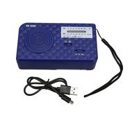 Radio portátil con energía solar, con iluminación de emergencia, altavoz de alta fidelidad y pantalla LCD HD, que ofrece una recepción clara y