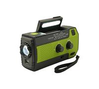 Radio portátil - con linterna LED y pequeño panel solar - Radios meteorológicos AM con lámpara SOS | para interior y exterior casa oficina camping picnic playa senderismo pesca
