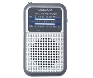 Radio Portátil Daewoo DW1008/ Plata
