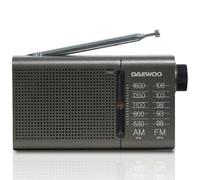 Radio Portátil Daewoo DW1035/ a Pilas/ Gris Oscuro