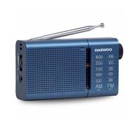 Radio Portátil Daewoo DW1036/ a Pilas/ Azul