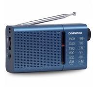 Radio Portátil Daewoo DW1036/ a Pilas/ Azul