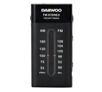 Radio Portátil Daewoo DW1109/ Negra
